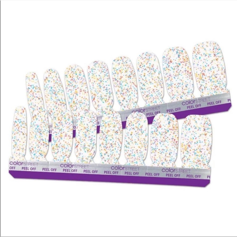 *Retired* Color Street: Sugar High | Rainbow Multicolor Glitter Clear Overlay - Picture 12 of 12